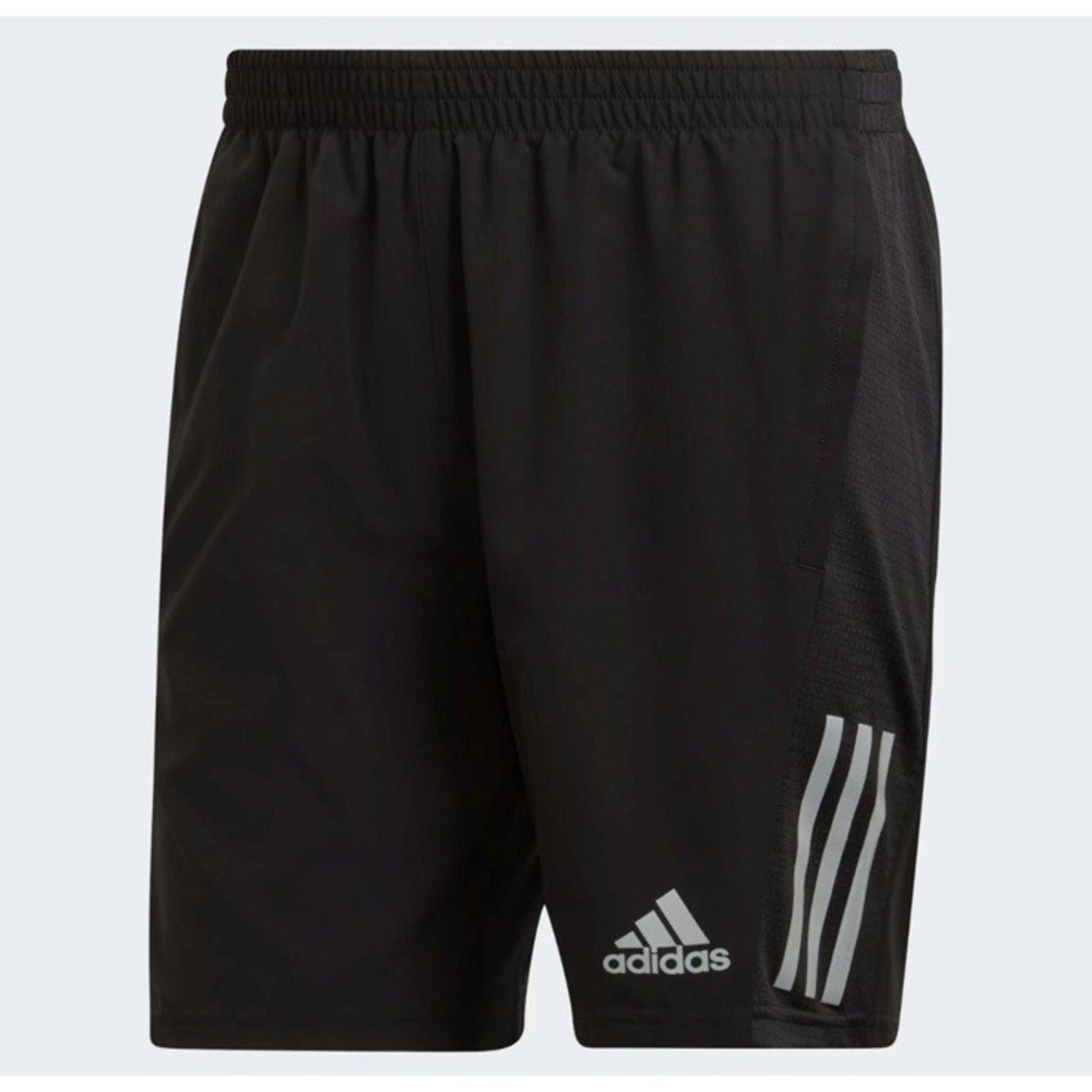 Adidas Men's Own The Run 7" Shorts - Black / Reflective Silver